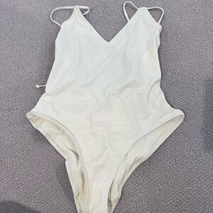 Solid and stripe Lynn one piece XL